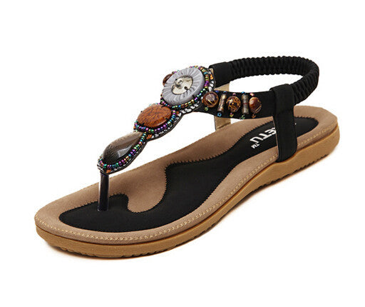 Woman 2016 New Summer Flat Sandals Ladies Summer Bohemia Beach Flip Flops Shoes Women Shoes Sandles Zapatos Mujer Sandalias